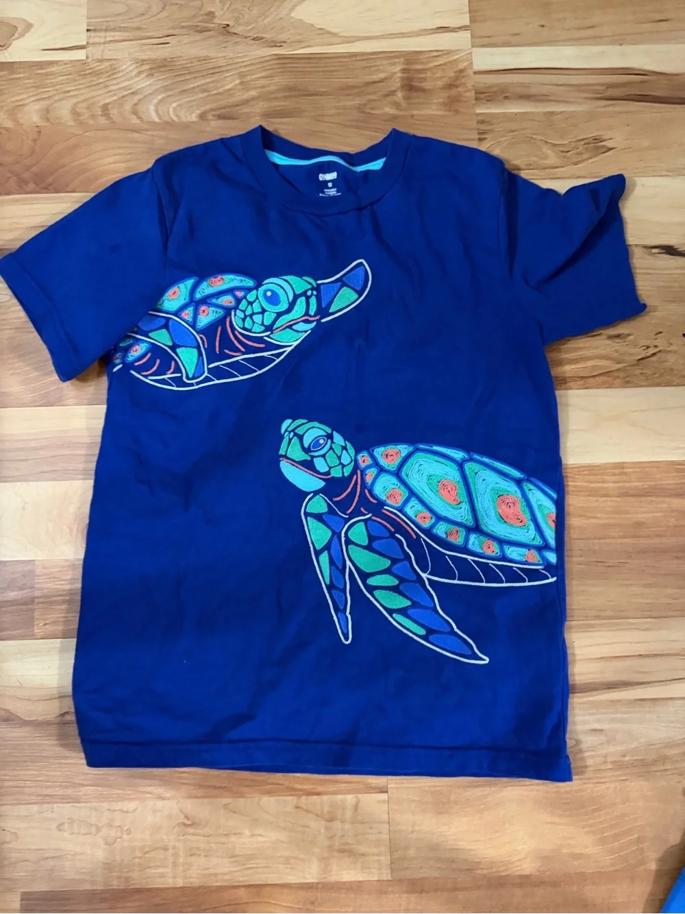 Gymboree Royal Blue Tee with Colorful Sea Turtles